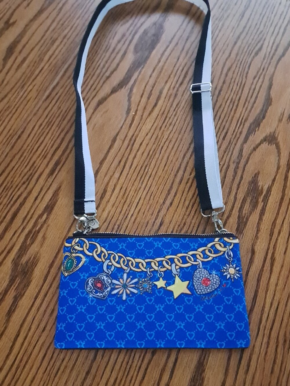 Brighton Blue Chain Comic Strip Pattern Purse - Picture 2 of 6